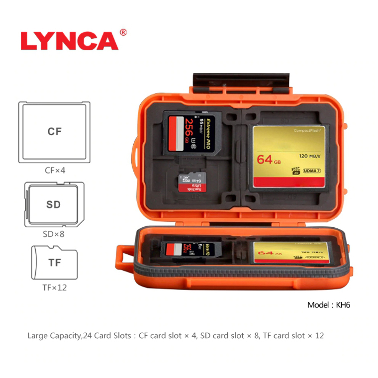 กล่องใส่การ์ด LYNCA KH6 MEMORY CARD BOX